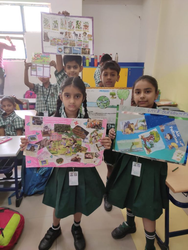 ‘Our Class Cares’ Poster Making Activity - Delhi World Public School